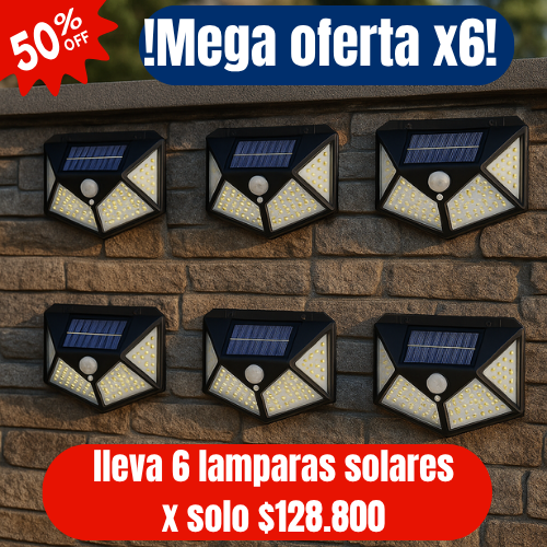 LAMPARAS SOLARES CON SENSOR DE MOVIMIENTO