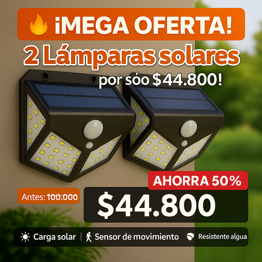 LAMPARAS SOLARES CON SENSOR DE MOVIMIENTO