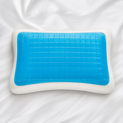 Almohada cervical de gel frío vista superior