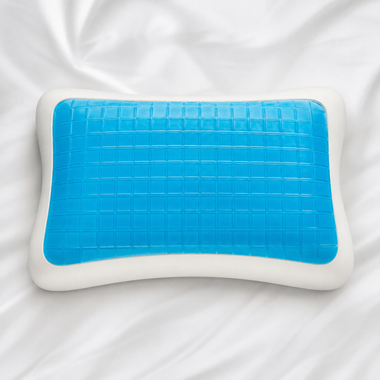 Almohada cervical de gel frío vista superior