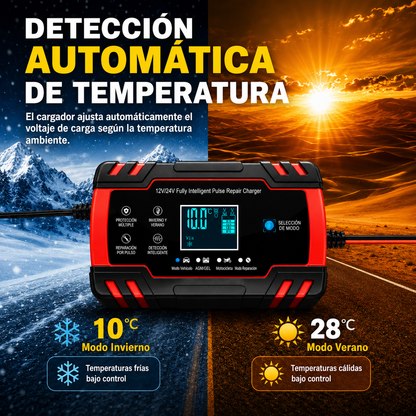 CARGADOR DE BATERIA  PARA CARRO, CAMIONETA, CAMION  O MOTO