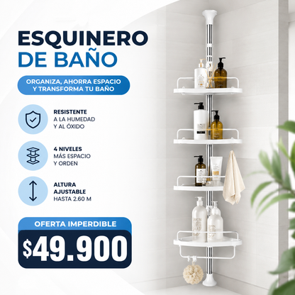 ESQUINERO ORGANIZADOR DE BAÑO