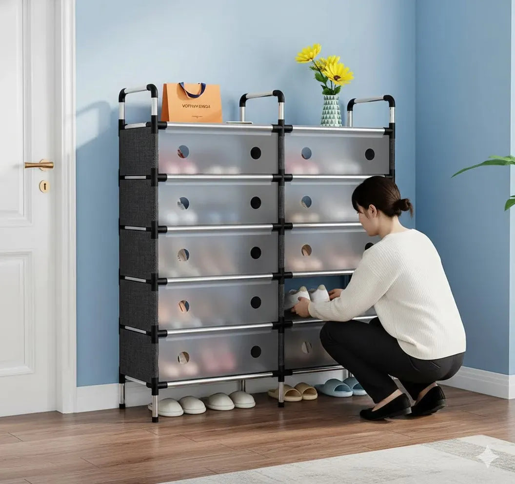 Zapatero Organizador Doble Antipolvo 6 niveles - MEGA OFERTA