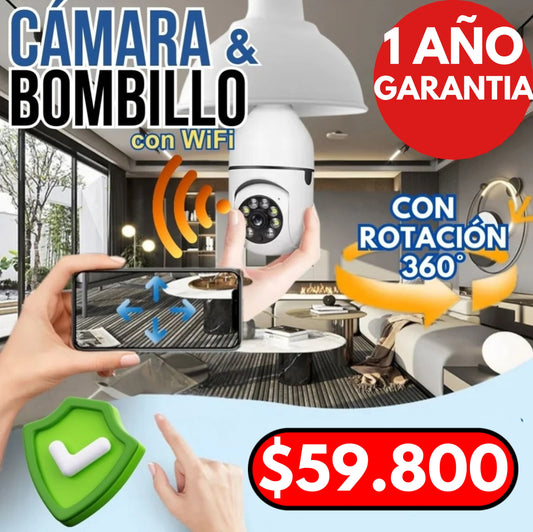 CAMARA - BOMBILLO 360°