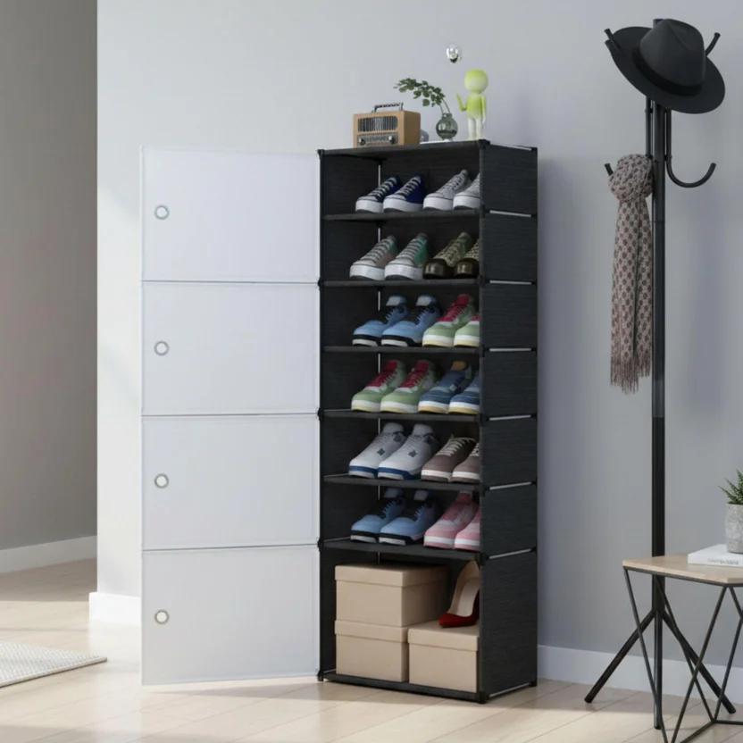 Organizador de Zapatos Antipolvo - 4 puertas 7 niveles