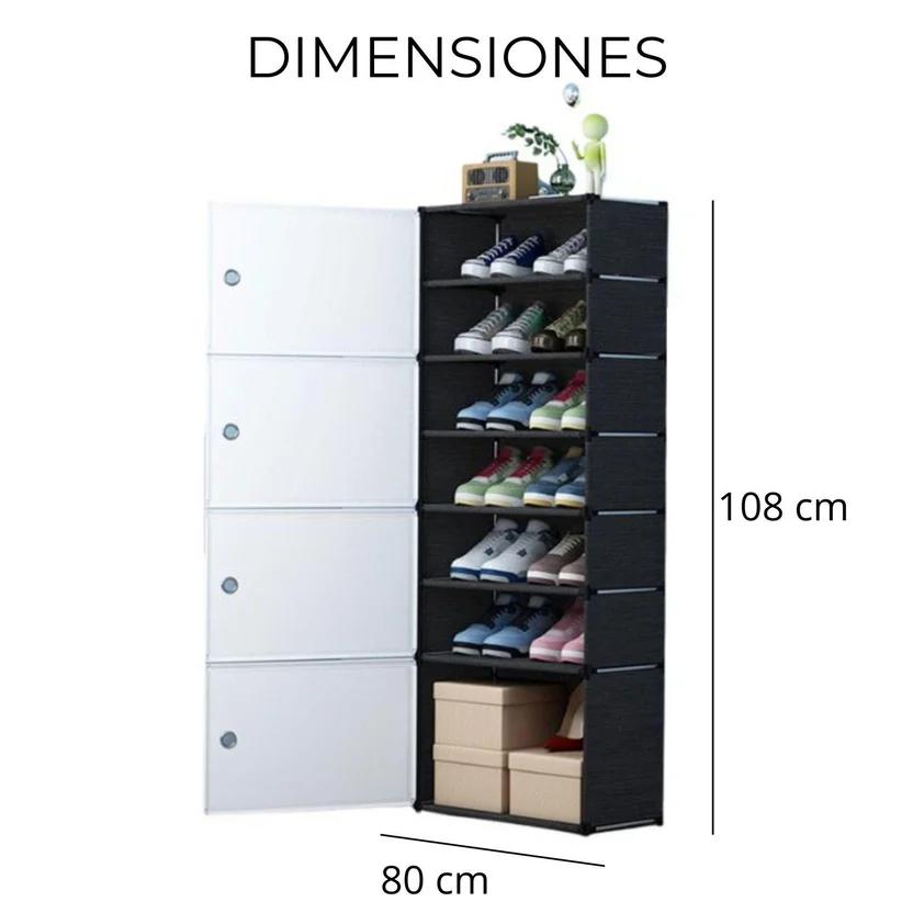 Organizador de Zapatos Antipolvo - 4 puertas 7 niveles