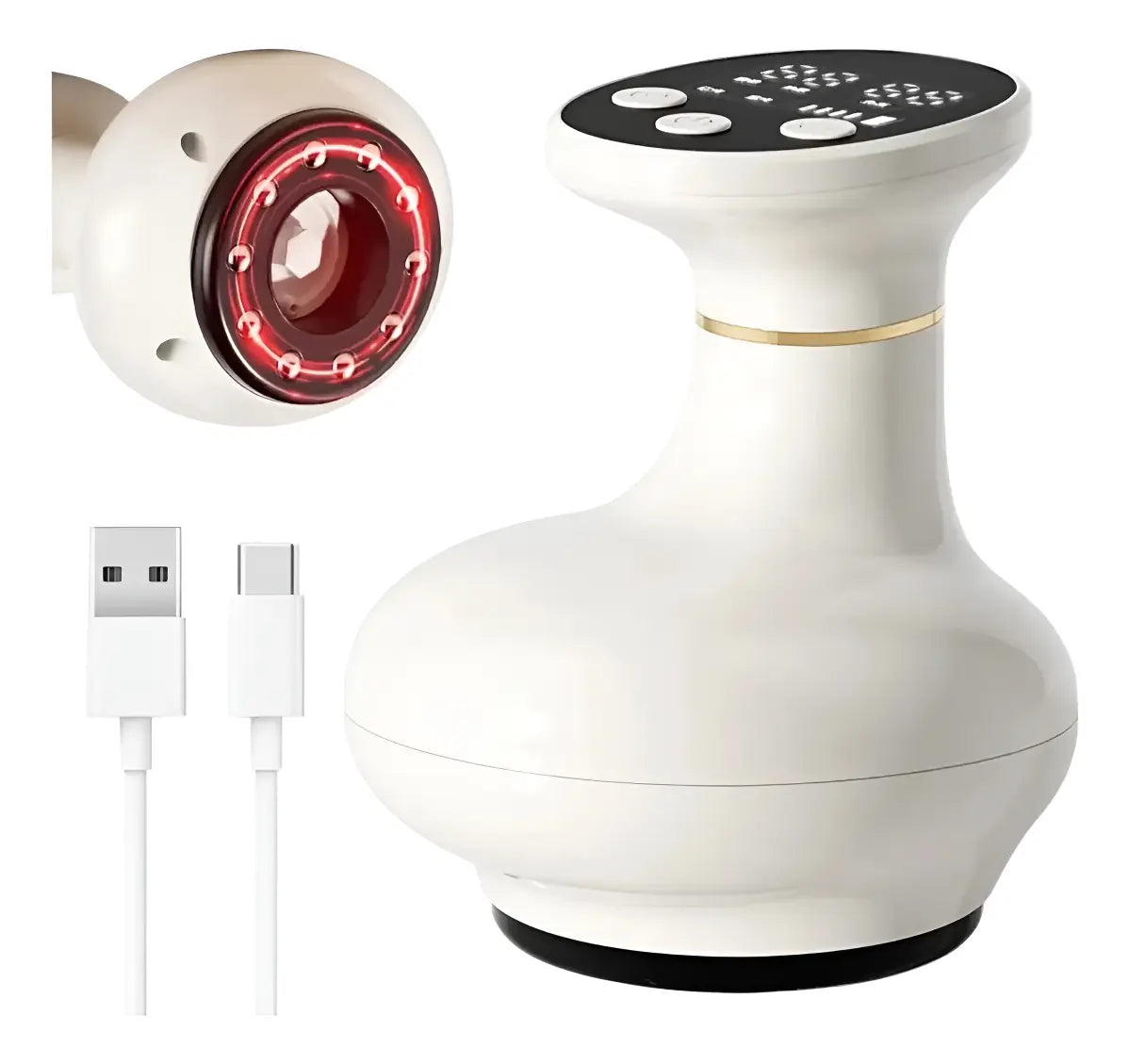 SculptVac™ — Masajeador Anticelulitis de Succión, Calor y Luz Roja (+ Aceite de Regalo)
