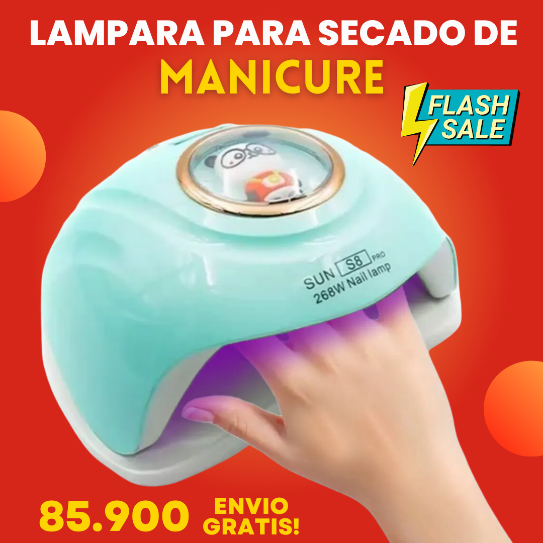 LAMPARA LED PARA SECADO DE MANICURE S8 PRO