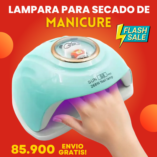 LAMPARA LED PARA SECADO DE MANICURE S8 PRO